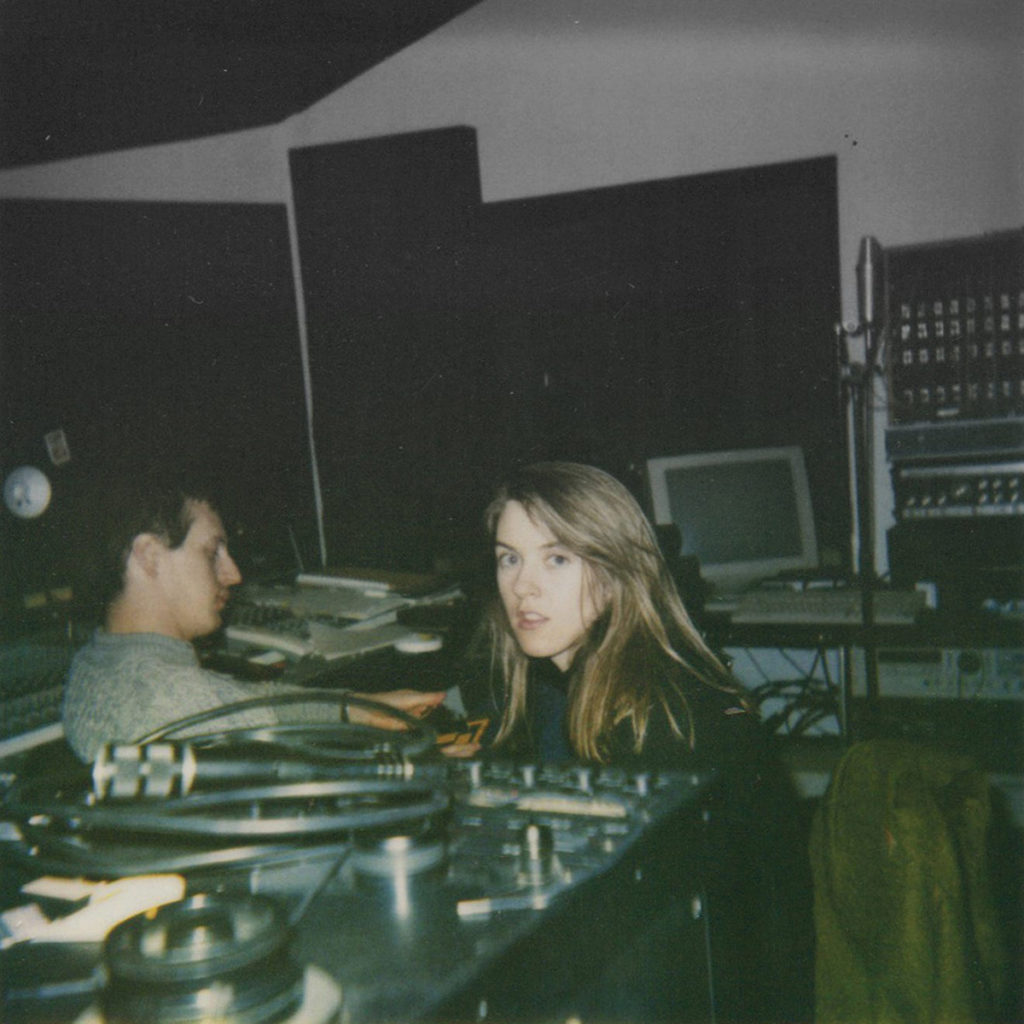 Liz Phair in the studio with producer Brad Wood, at left, during the making of her 1993 album "Exile in Guyville." (Photo courtesy: Brad Wood)